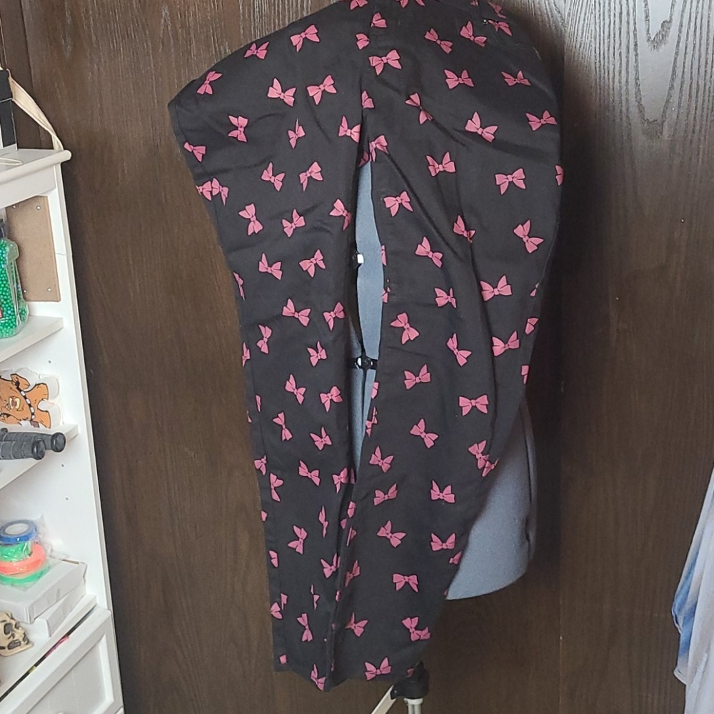 Women's Pink Bow themed pants Skinny Jeans Plus